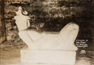 Chak Mo'ol in Chichén Itzá (Sammlung Richard Wegner 1869/1931)