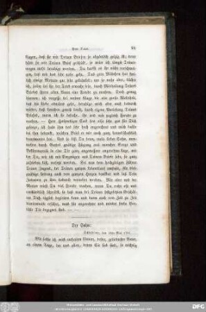 Der Sohn: Schlobitten, den 5ten Mai 1791.