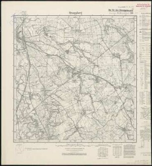 Meßtischblatt 399 : Braunsberg (Ost), 1937 : Braunsberg (Ost). - Hrsg. 1912, bericht. 1928, einz. Nachtr. 1937. - 1:25000. - [Berlin]: Reichsamt für Landesaufnahme, 1937. - 1 Kt.