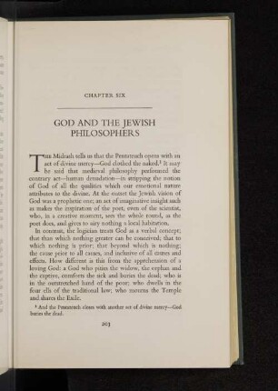 Chapter six - God and the jewish philosophers