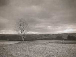 Westerzgebirge. Blick von der Straße Wolkenstein-Annaberg in das Zschopautal. Nähe Wolkenstein