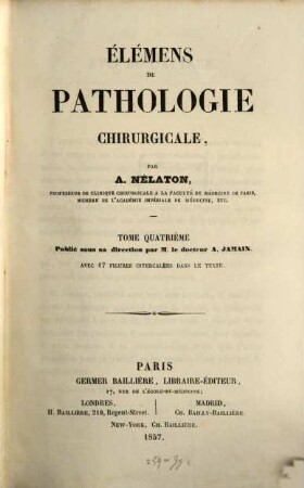 Élémens de pathologie chirurgicale, 4