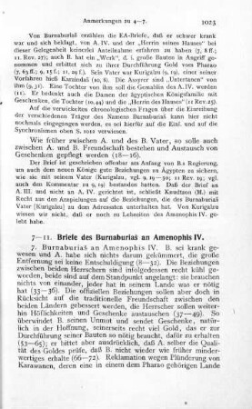 7. Burnaburiaš an Amenophis IV.