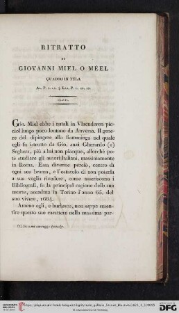 Ritratto Di Giovanni Miel o Méel