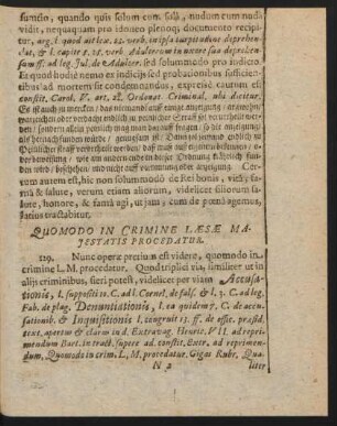 Quomodo In Crimine Laesae Maiestatis Procedatur.