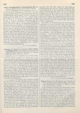342-343 [Rezension] Wendorf, Hermann, Martin Luther