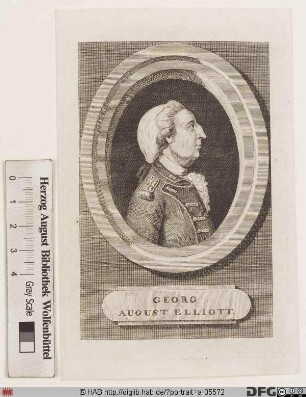 Bildnis George Augustus Eliott (Elliott) (1787 1. Baron Heathfield)
