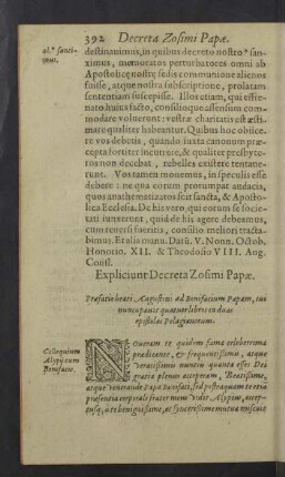 Decreta Bonifacij I. Papae.