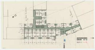 Wohnhäuser Kleiststraße 37-40 / Eisenacher Straße 120-122, Berlin-Schöneberg: Grundriss 1:100