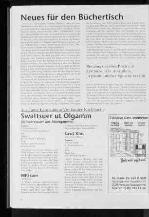 Aus Tante lenes altem Vierländer Kochbuch