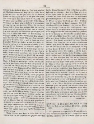 29-32 "Die Lehre vom Menschen nach Geist, Seele und Leib, sowohl während des Erdenlebens als nach seinem Abscheiden aus demselben" von Rudloff ; "System der biblischen Psychologie" von Delitzsch (Schluß)