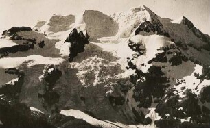 Scheiz. Berner Alpen. Die Blümlisalp - stark vergletschertes Bergmassiv