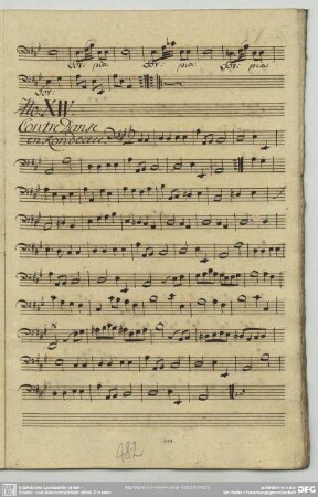 14. Anonymus, Contredanses, A-Dur