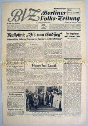 "Berliner Volks-Zeitung" zur Außenpolitik Italien