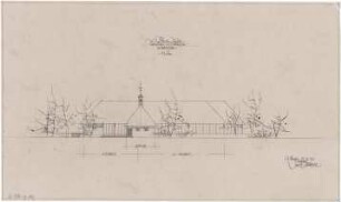 Gsaenger, Gustav; Schondorf am Ammersee (Bayern); Atriumschule - Atriumschule, Westseite (Ansicht)