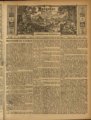 Ausgabe vom Sonntag, den 15. November 1914.