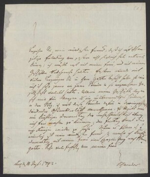 Brief an Friedrich Nicolai : 11.09.1792