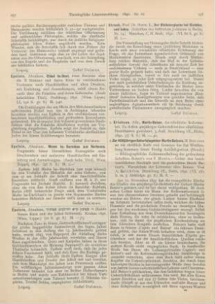 258-260 [Rezension] Zur 400jährigen Geburtstagsfeier Martin Butzers