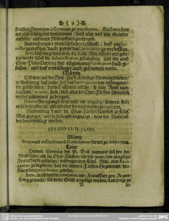 Sessio II. D. 13. Oct.