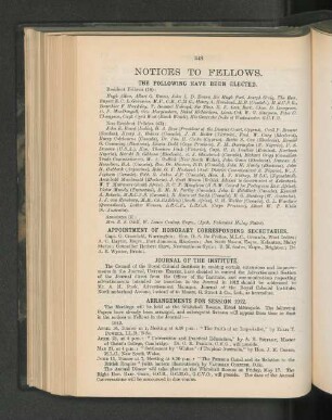 Notices To Fellows.