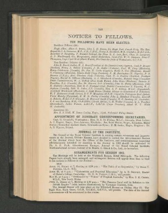 Notices To Fellows.