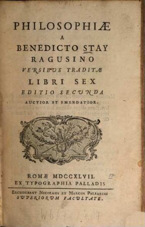 Philosophiae versibus traditae libri sex