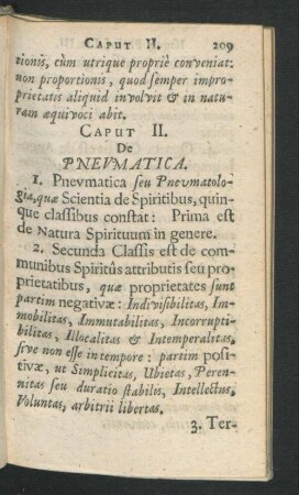 Caput II. De Pneumatica.