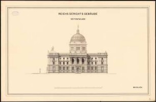 Reichsgericht, Leipzig: Aufriss Seitenfassade