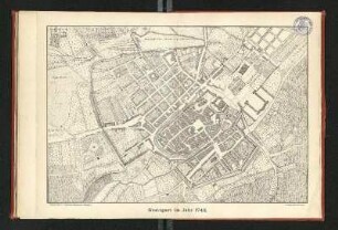 [Stadtplan:] Stuttgart im Jahr 1743