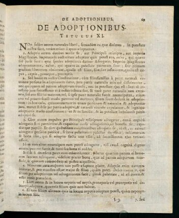 69-84, DE ADOPTIONIBUS. - QUIBUS MODISJUS PATRIAE POTESTATIS SOLVITUR.