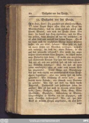 32. Bußgebet vor der Beicht.