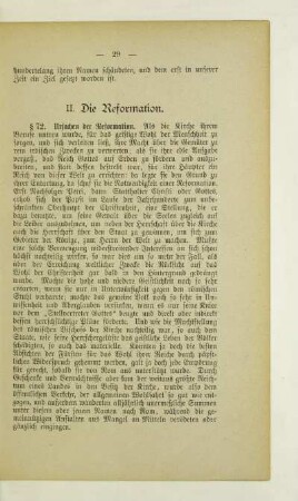 II. Die Reformation