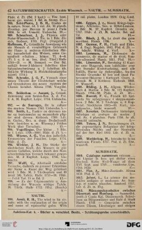 Nautik (Nr. 999-1009)