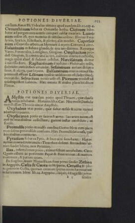 Potiones diversae.
