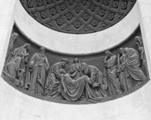 Der tote Christus wird zum Grab getragen