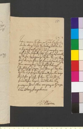 Brief von Bardua, Caroline an Goethe, Johann Wolfgang von