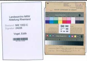 Entnazifizierung Edith Vogel, geb. 24.03.1919 (Drogistin)