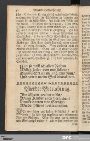 Vierdte Betrachtung.
