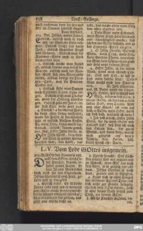 LIV. Vom Lobe Gottes insgemein.