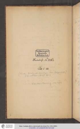 Bibliothekskatalog der ehemaligen Abtei Seligenstadt