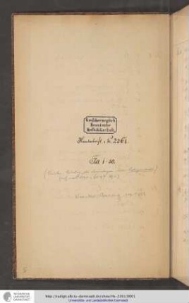 Bibliothekskatalog der ehemaligen Abtei Seligenstadt
