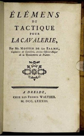 Élémens De Tactique Pour La Cavalerie