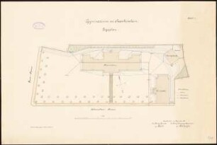 Gymnasium, Saarbrücken: Lageplan 1:250