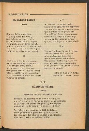 El ultimo tango : Tango