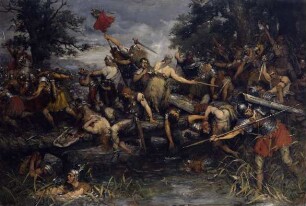 Kampf beim Rückzug des Germanicus. Skizze