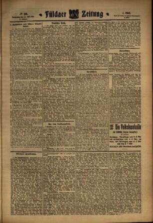 Zweite Ausgabe vom Donnerstag, den 14. Juli 1910.