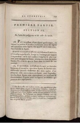 Première partie. Section II.
