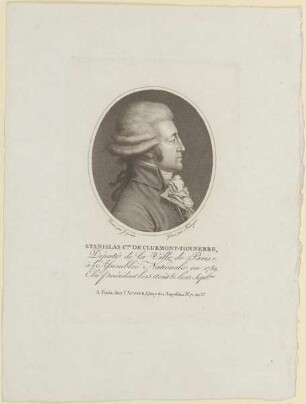 Bildnis des Stanislas de Clermont-Tonnerre