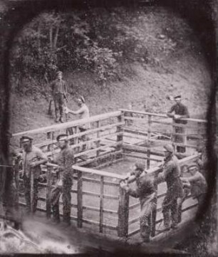 Baugrube : Baugrube, Aufn. 1851
