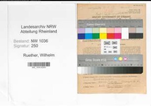 Entnazifizierung Wilhelm Ruether , geb. 06.02.1898 (Steiger)
